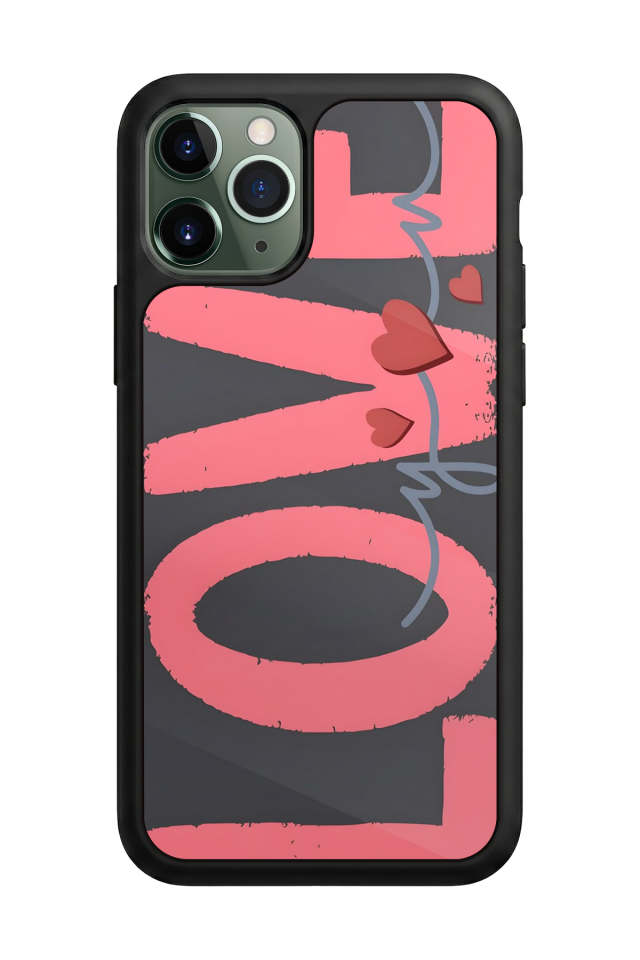 iPhone 11 Pro Uyumlu Love Tasarımlı Glossy Premium Kılıf