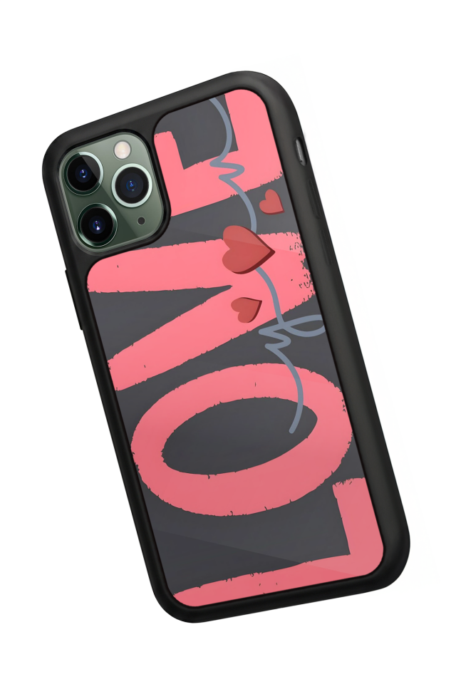 iPhone 11 Pro Uyumlu Love Tasarımlı Glossy Premium Kılıf