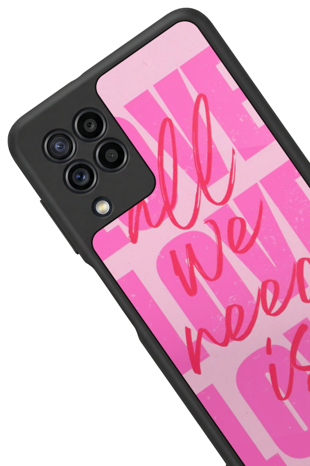 Samsung Galaxy M22 Uyumlu Love Tasarımlı Glossy Premium Kılıf