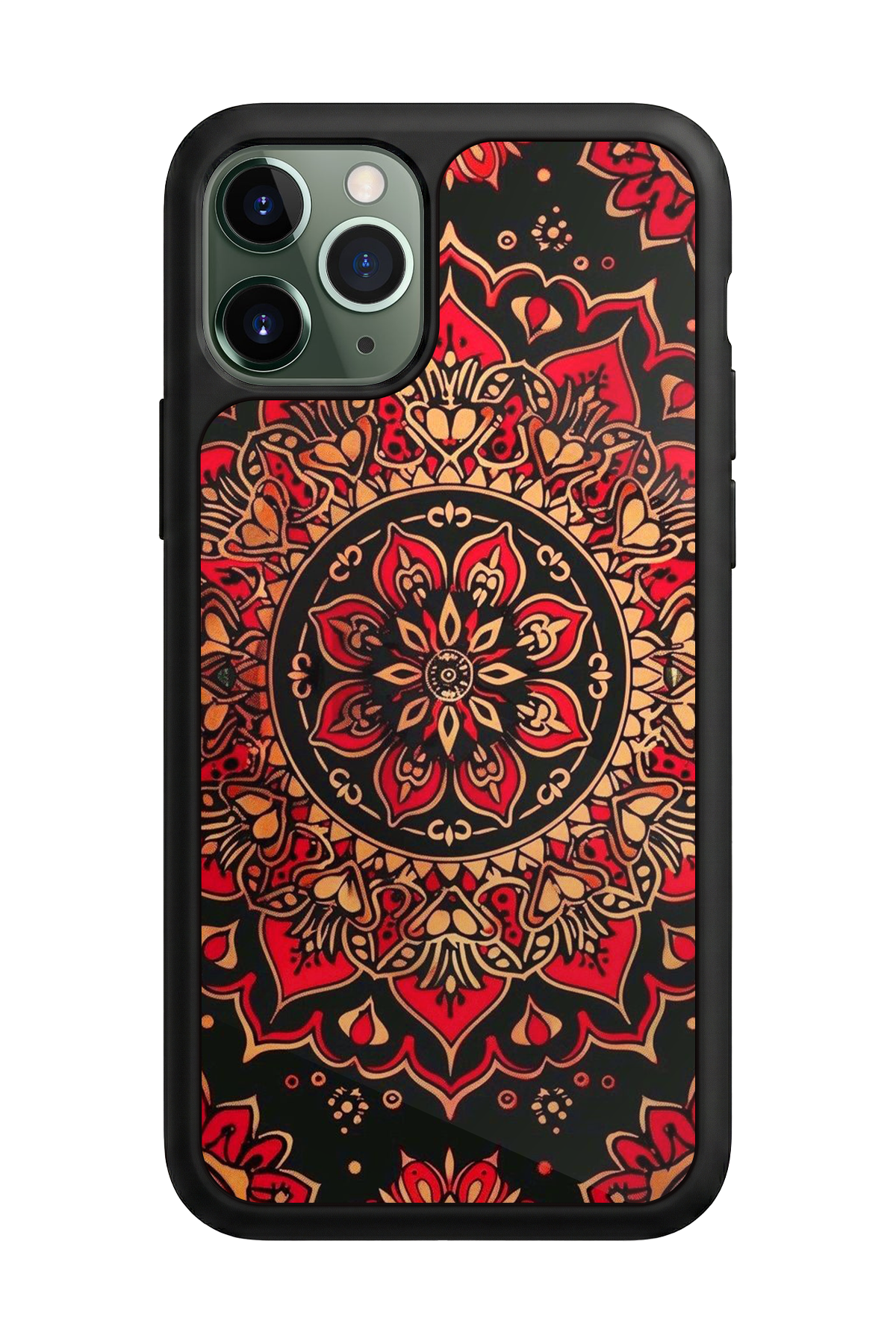 iPhone 11 Pro Uyumlu Mandala Tasarımlı Glossy Premium Kılıf