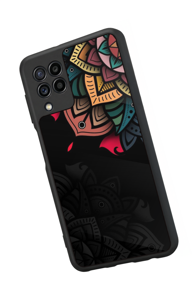 Samsung Galaxy M22 Uyumlu Mandala Tasarımlı Glossy Premium Kılıf
