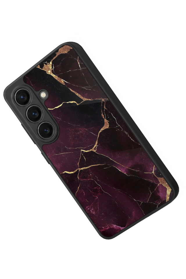 Samsung Galaxy S26 Uyumlu Mermer Marble Tasarımlı Glossy Premium Kılıf