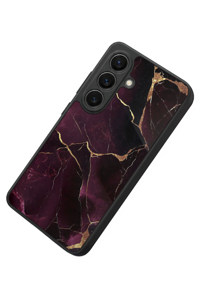 Samsung Galaxy S26 Uyumlu Mermer Marble Tasarımlı Glossy Premium Kılıf