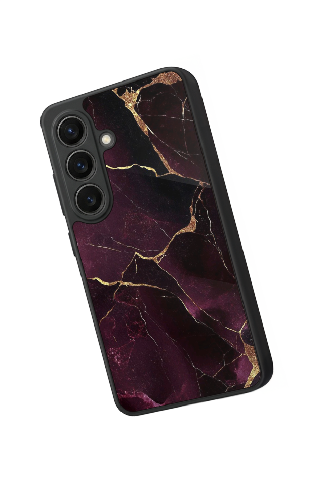 Samsung Galaxy S26 Uyumlu Mermer Marble Tasarımlı Glossy Premium Kılıf