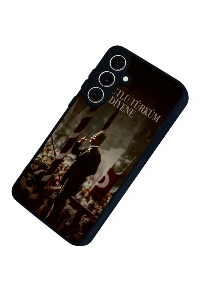 Samsung Galaxy S24 FE Uyumlu Mustafa Kemal Ataturk Tasarımlı Glossy Premium Kılıf