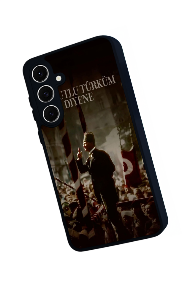 Samsung Galaxy S24 FE Uyumlu Mustafa Kemal Ataturk Tasarımlı Glossy Premium Kılıf