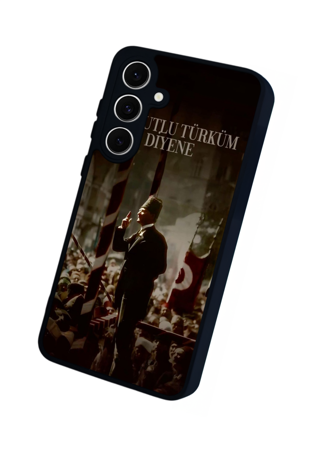 Samsung Galaxy S24 FE Uyumlu Mustafa Kemal Ataturk Tasarımlı Glossy Premium Kılıf
