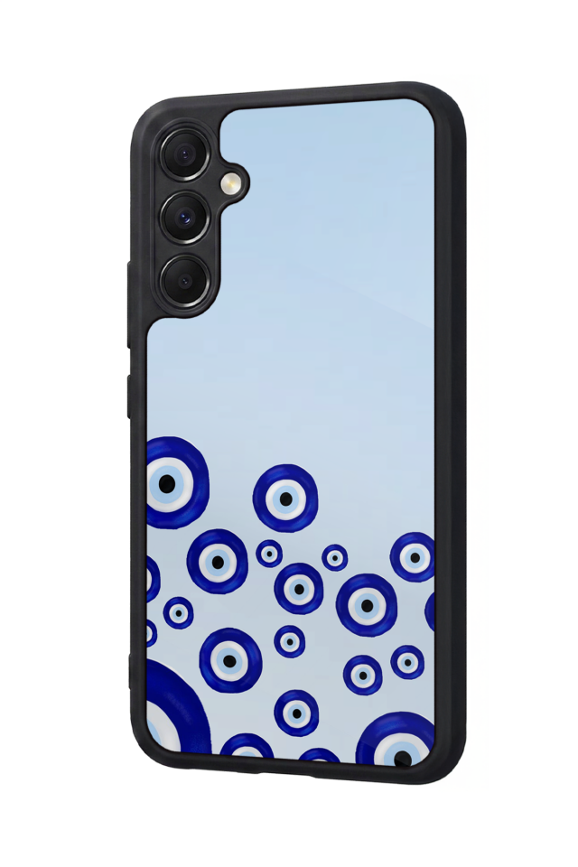 Samsung Galaxy M34 Uyumlu Nazar Tasarımlı Glossy Premium Kılıf