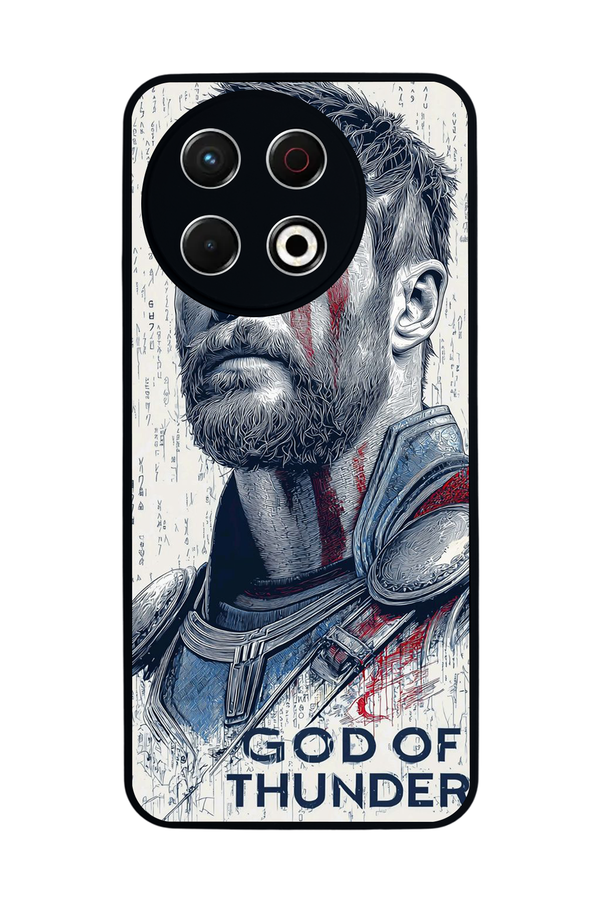 Tecno Spark 30 Pro Uyumlu Thor Tasarımlı Glossy Premium Kılıf