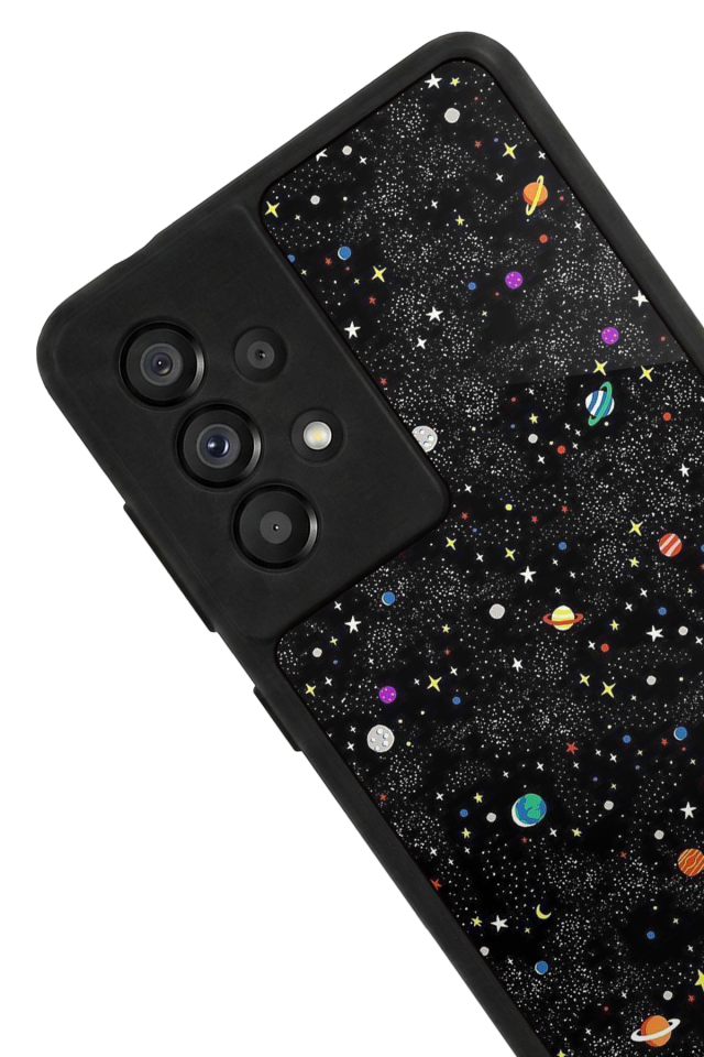 Samsung Galaxy A73 Uyumlu Uzay Tasarımlı Glossy Premium Kılıf