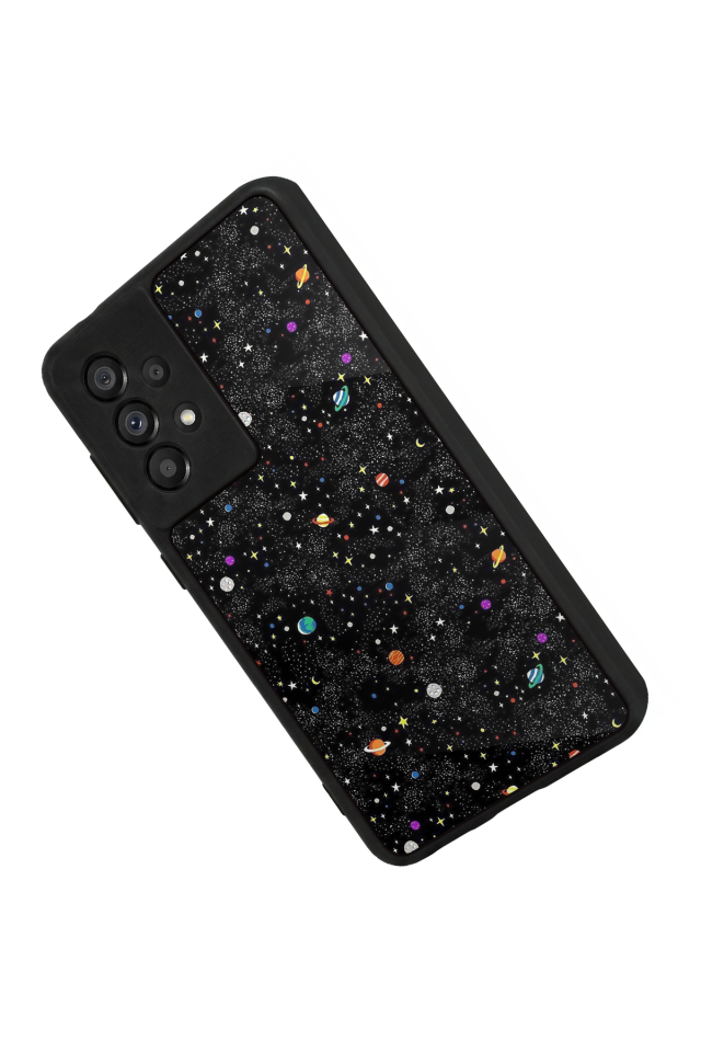 Samsung Galaxy A73 Uyumlu Uzay Tasarımlı Glossy Premium Kılıf