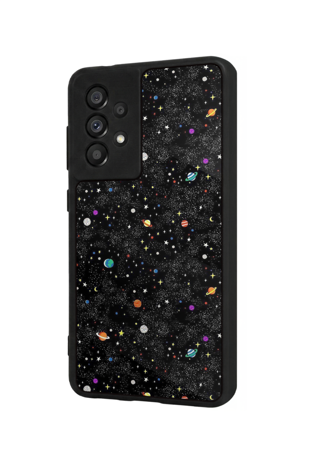 Samsung Galaxy A73 Uyumlu Uzay Tasarımlı Glossy Premium Kılıf