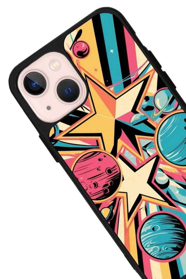 iPhone 14 Plus Uyumlu Uzay Tasarımlı Glossy Premium Kılıf