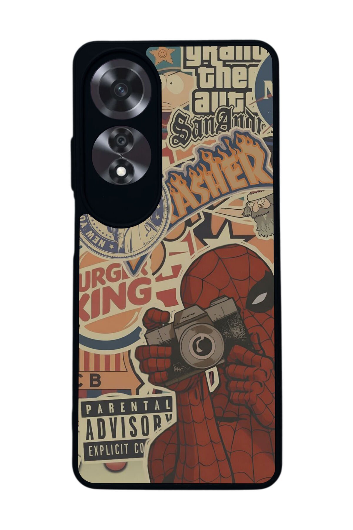 Oppo A60 Mat Siyah uyumlu Kılıf – Yumuşak Silikon, Koruyucu, Şok Emici Kapak