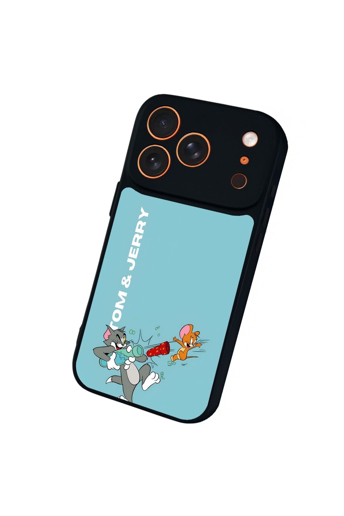 iPhone 17 Pro Max Uyumlu Tom And Jerry Tasarımlı Glossy Premium Kılıf