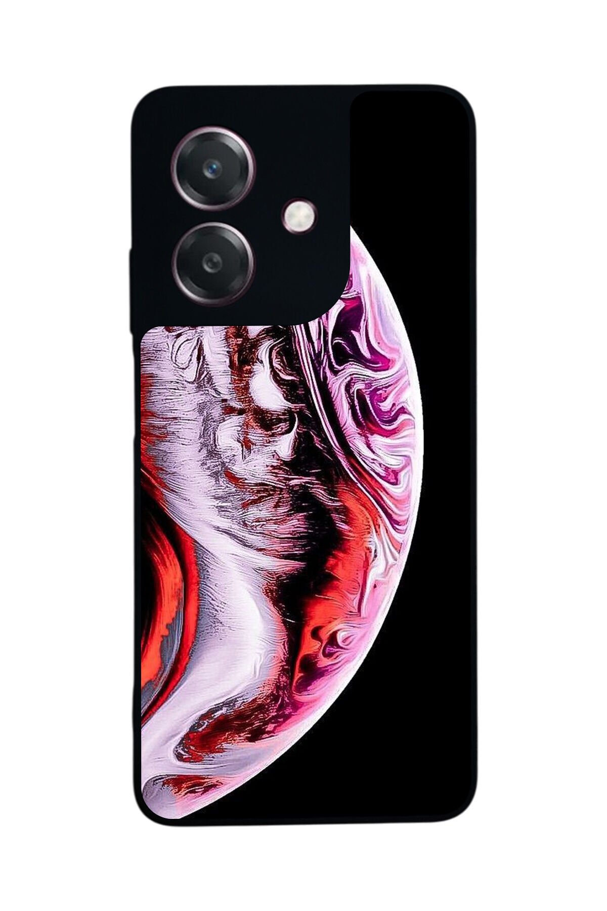 Oppo A3 5G Uyumlu Ay Tasarımlı Glossy Premium Kılıf