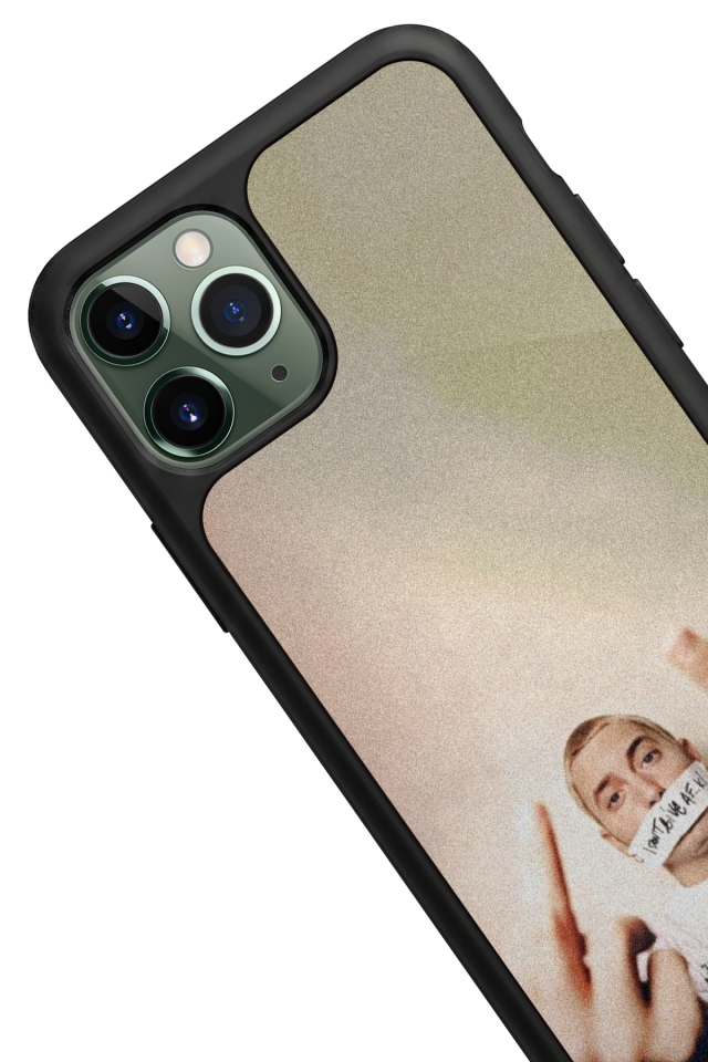 iPhone 11 Pro Max Uyumlu Eminem Tasarımlı Glossy Premium Kılıf