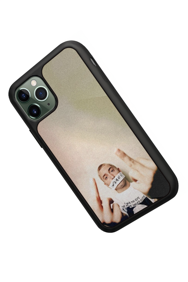 iPhone 11 Pro Max Uyumlu Eminem Tasarımlı Glossy Premium Kılıf