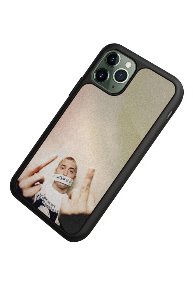 iPhone 11 Pro Max Uyumlu Eminem Tasarımlı Glossy Premium Kılıf
