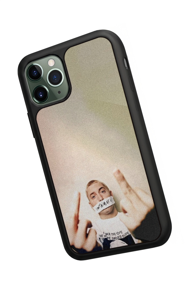 iPhone 11 Pro Max Uyumlu Eminem Tasarımlı Glossy Premium Kılıf