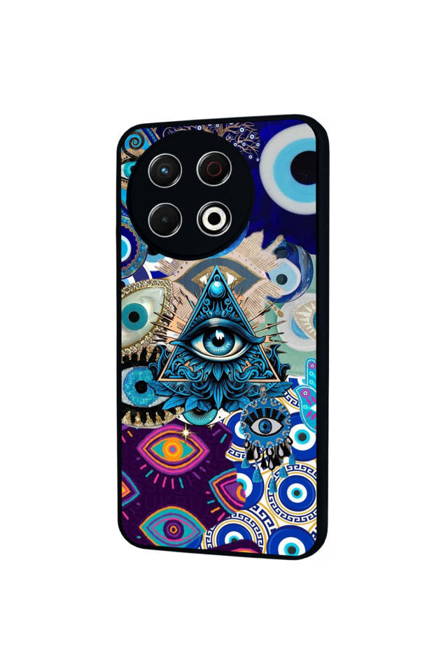 Tecno Spark 30 Pro Uyumlu Göz Tasarımlı Glossy Premium Kılıf