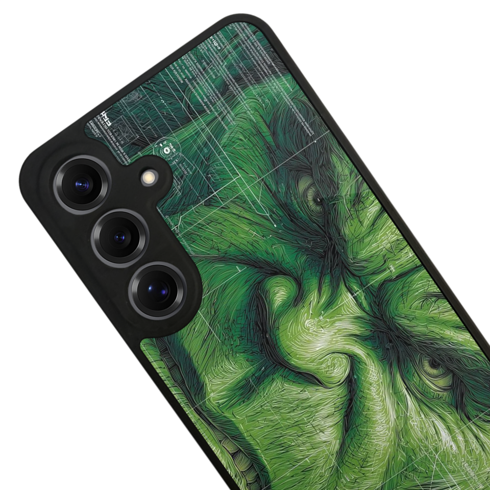 Samsung Galaxy S25 Uyumlu Hulk Tasarımlı Glossy Premium Kılıf