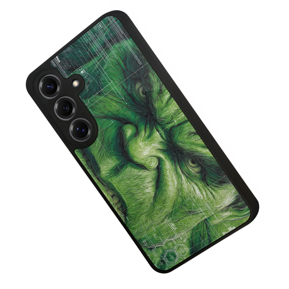 Samsung Galaxy S25 Uyumlu Hulk Tasarımlı Glossy Premium Kılıf