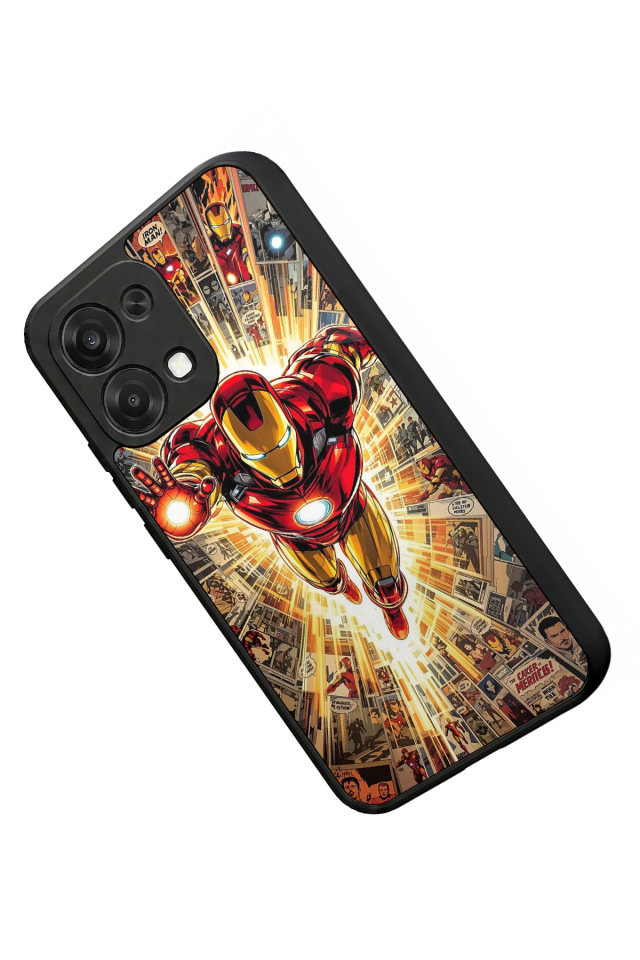 Oppo A6 Pro Uyumlu Iron Man ( Demir Adam ) Tasarımlı Glossy Premium Kılıf