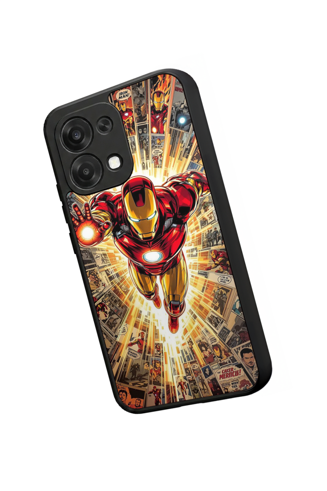 Oppo A6 Pro Uyumlu Iron Man ( Demir Adam ) Tasarımlı Glossy Premium Kılıf