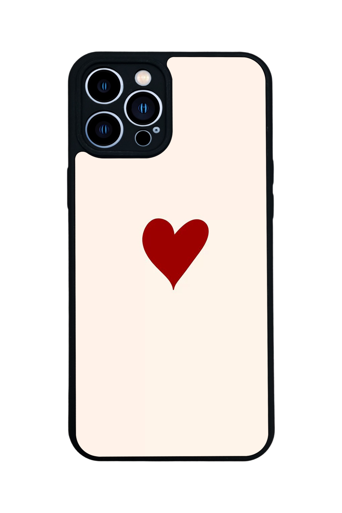 iPhone 13 Pro Max Uyumlu Kalp Love Tasarımlı Glossy Premium Kılıf