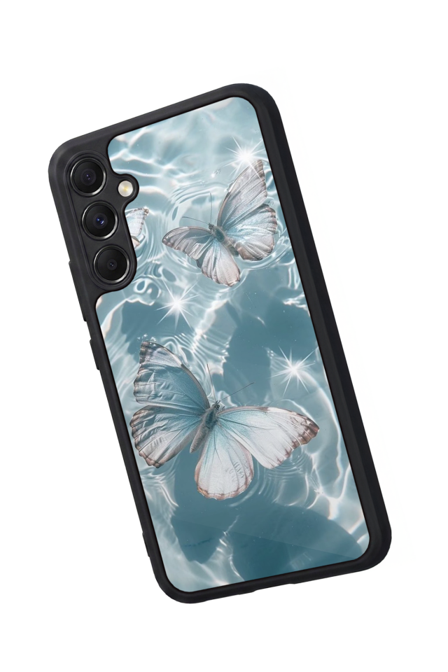 Samsung Galaxy A34 Uyumlu Kelebek Tasarımlı Glossy Premium Kılıf