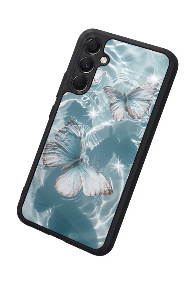 Samsung Galaxy A34 Uyumlu Kelebek Tasarımlı Glossy Premium Kılıf