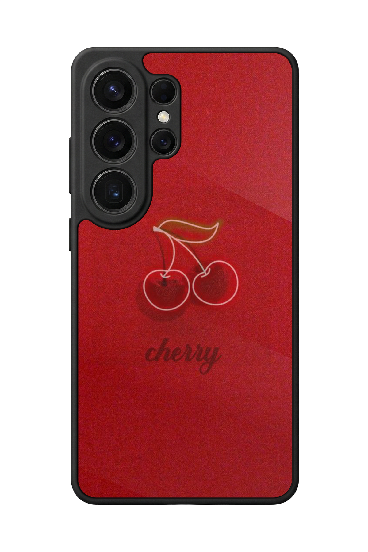 Samsung Galaxy S26 Ultra Uyumlu Kiraz Tasarımlı Glossy Premium Kılıf
