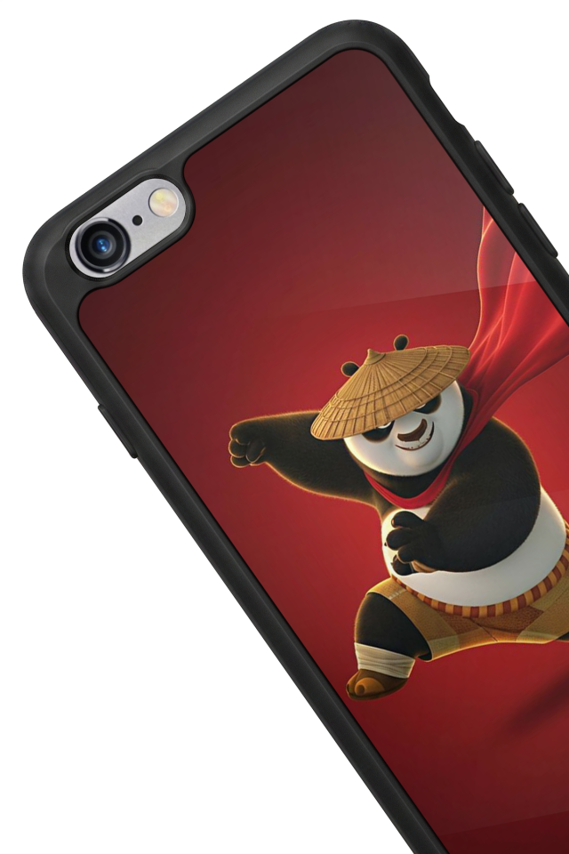 iPhone 6 Plus Uyumlu Kung Fu Panda Tasarımlı Glossy Premium Kılıf