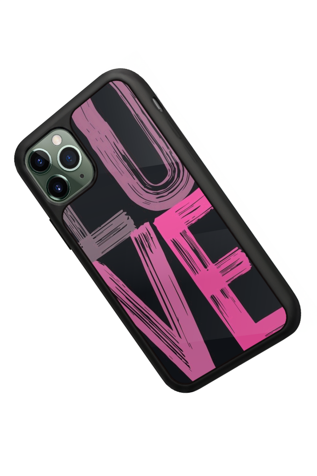 iPhone 11 Pro Uyumlu Love Tasarımlı Glossy Premium Kılıf
