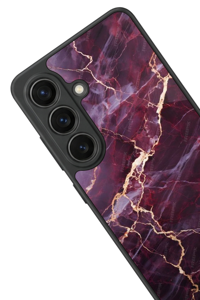 Samsung Galaxy S26 Uyumlu Mermer Marble Tasarımlı Glossy Premium Kılıf