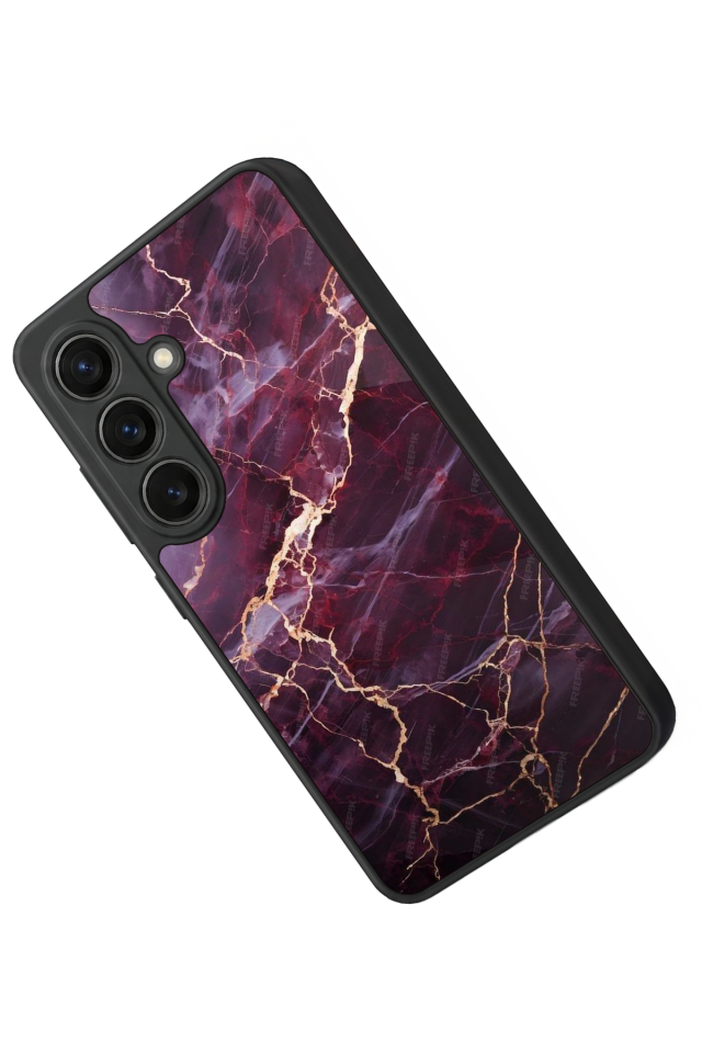 Samsung Galaxy S26 Uyumlu Mermer Marble Tasarımlı Glossy Premium Kılıf