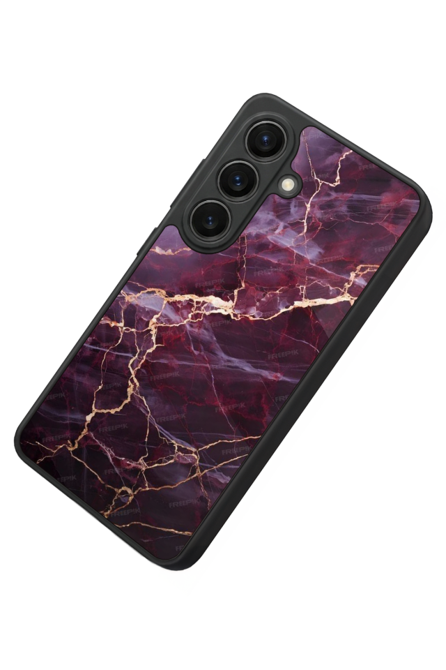 Samsung Galaxy S26 Uyumlu Mermer Marble Tasarımlı Glossy Premium Kılıf