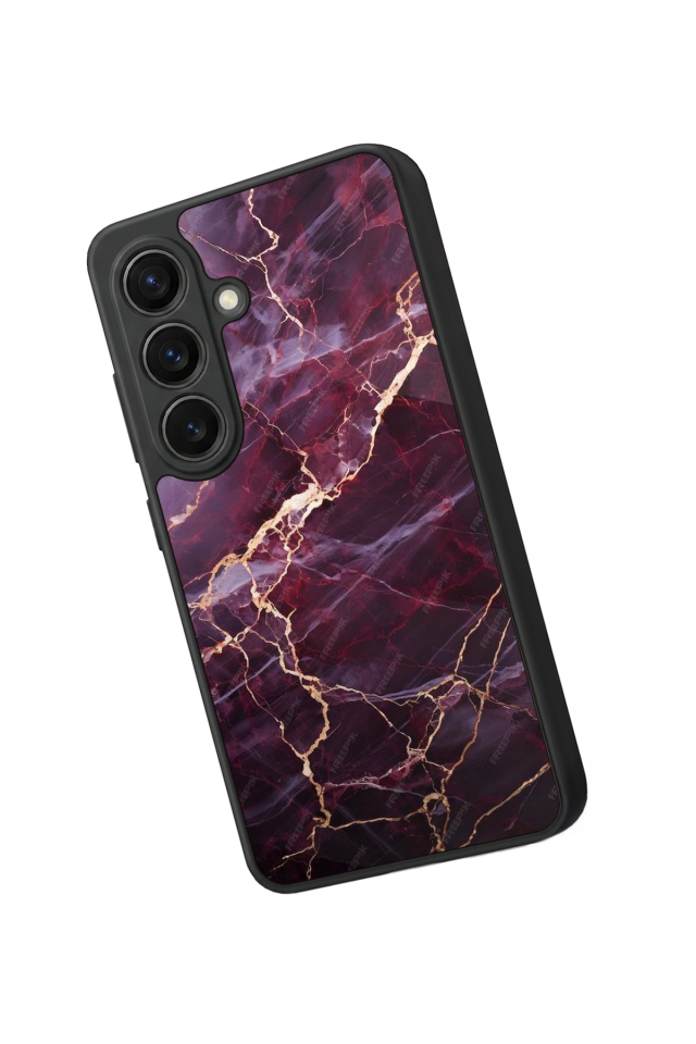 Samsung Galaxy S26 Uyumlu Mermer Marble Tasarımlı Glossy Premium Kılıf