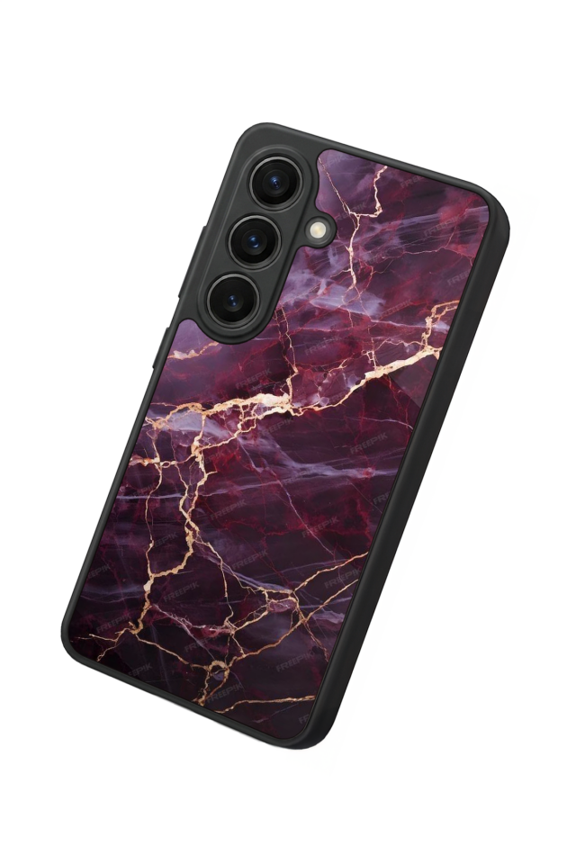 Samsung Galaxy S26 Uyumlu Mermer Marble Tasarımlı Glossy Premium Kılıf