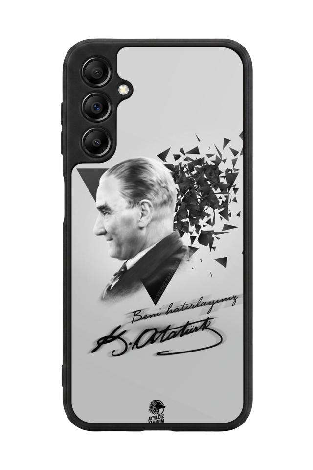 Samsung Galaxy A14 Uyumlu Mustafa Kemal Ataturk Tasarımlı Glossy Premium Kılıf