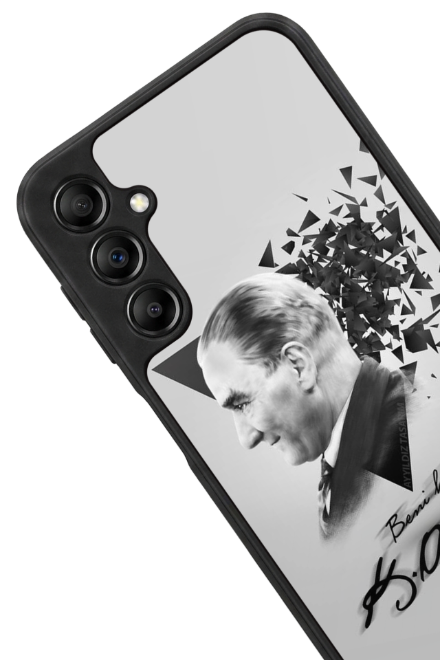 Samsung Galaxy A14 Uyumlu Mustafa Kemal Ataturk Tasarımlı Glossy Premium Kılıf