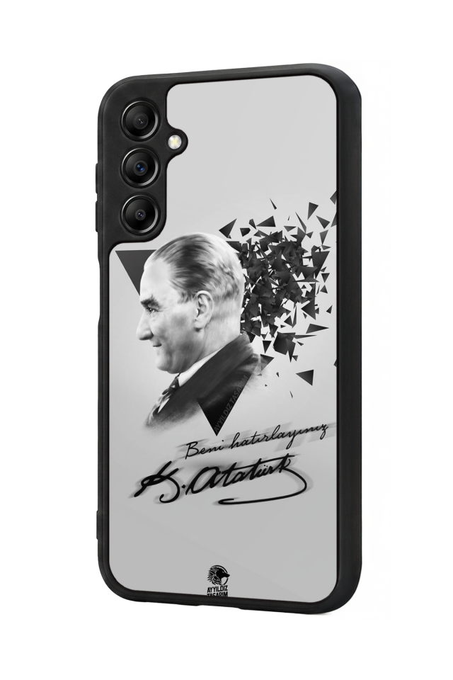Samsung Galaxy A14 Uyumlu Mustafa Kemal Ataturk Tasarımlı Glossy Premium Kılıf