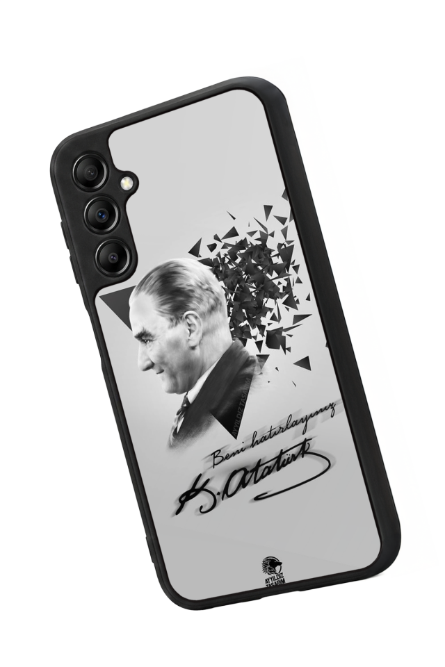 Samsung Galaxy A14 Uyumlu Mustafa Kemal Ataturk Tasarımlı Glossy Premium Kılıf