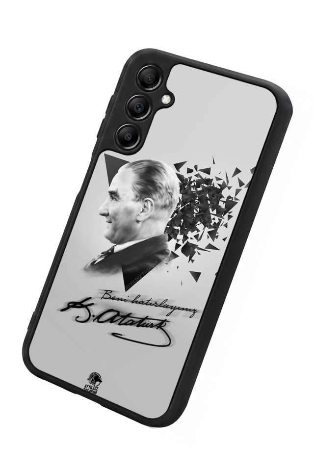 Samsung Galaxy A14 Uyumlu Mustafa Kemal Ataturk Tasarımlı Glossy Premium Kılıf