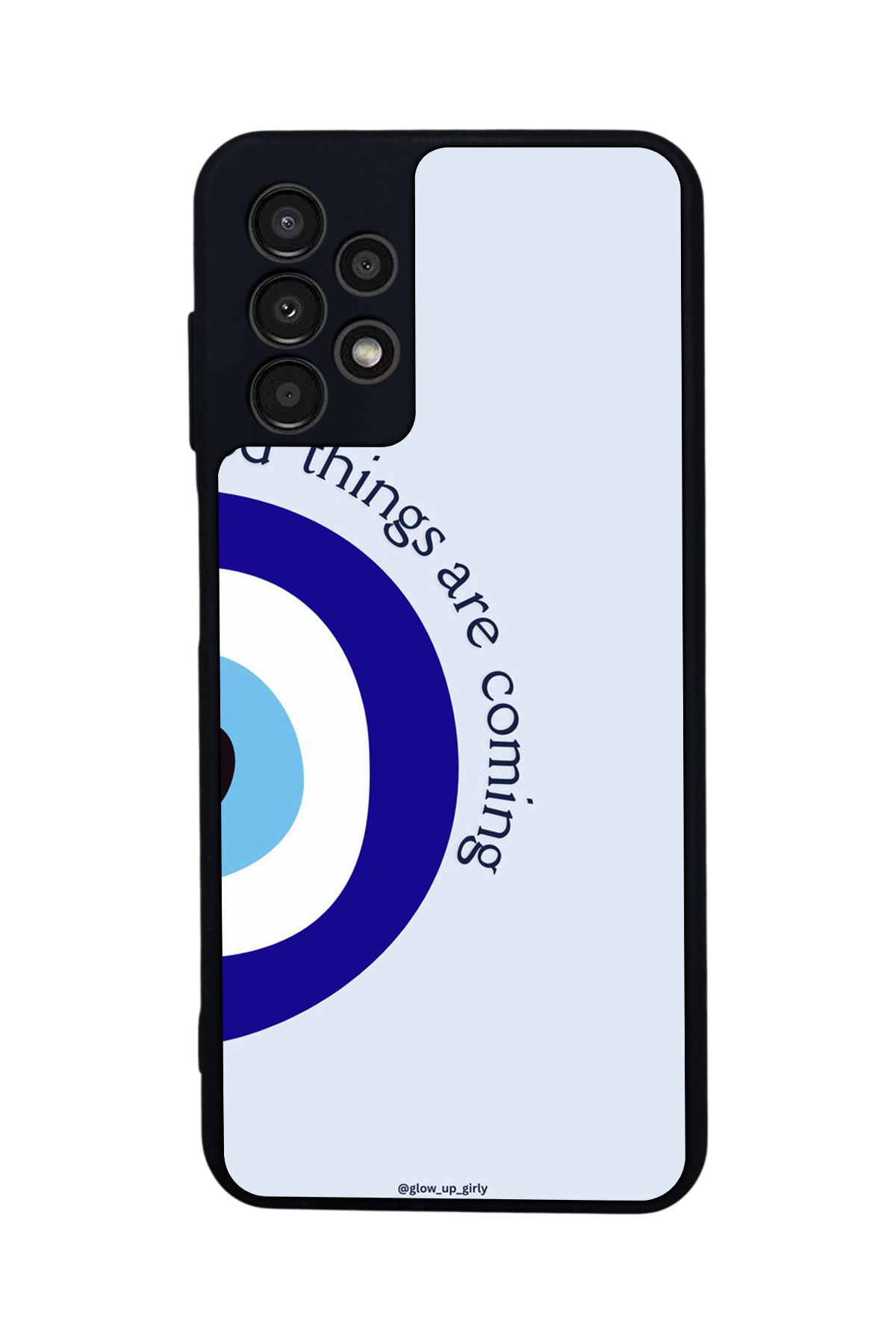 Samsung Galaxy A13 Uyumlu Nazar Tasarımlı Glossy Premium Kılıf