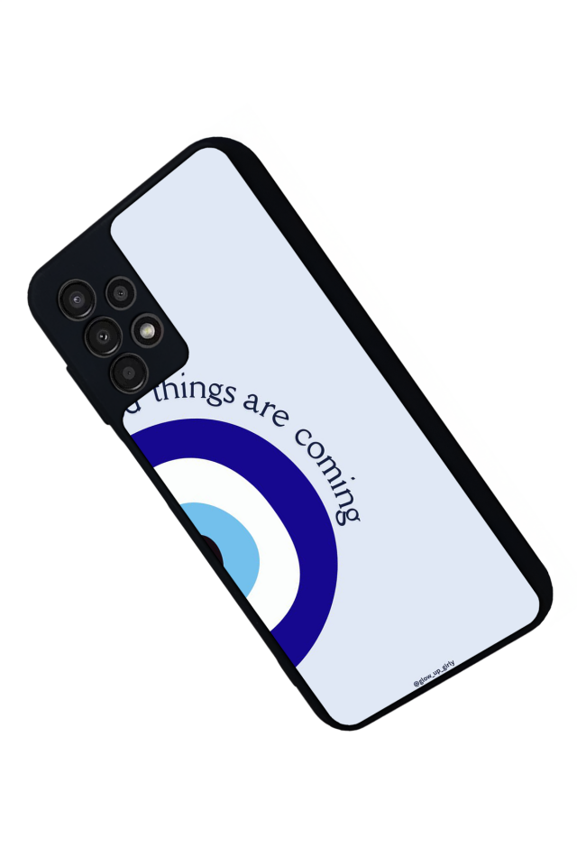 Samsung Galaxy A13 Uyumlu Nazar Tasarımlı Glossy Premium Kılıf