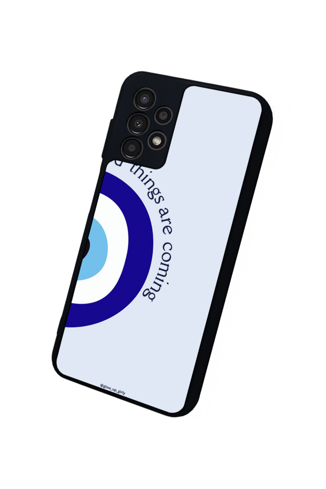 Samsung Galaxy A13 Uyumlu Nazar Tasarımlı Glossy Premium Kılıf