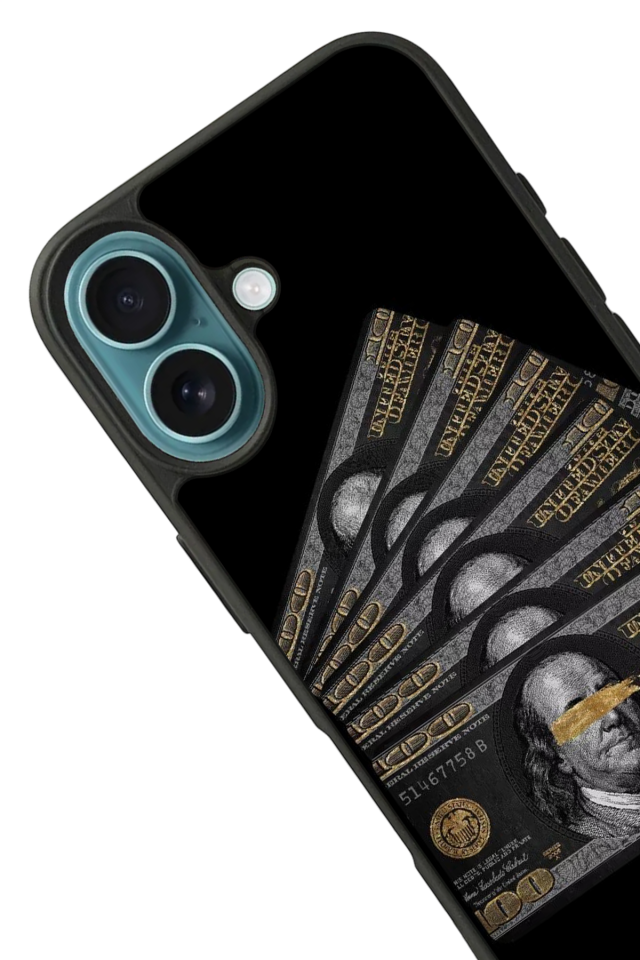iPhone 16 Uyumlu Para Tasarımlı Glossy Premium Kılıf