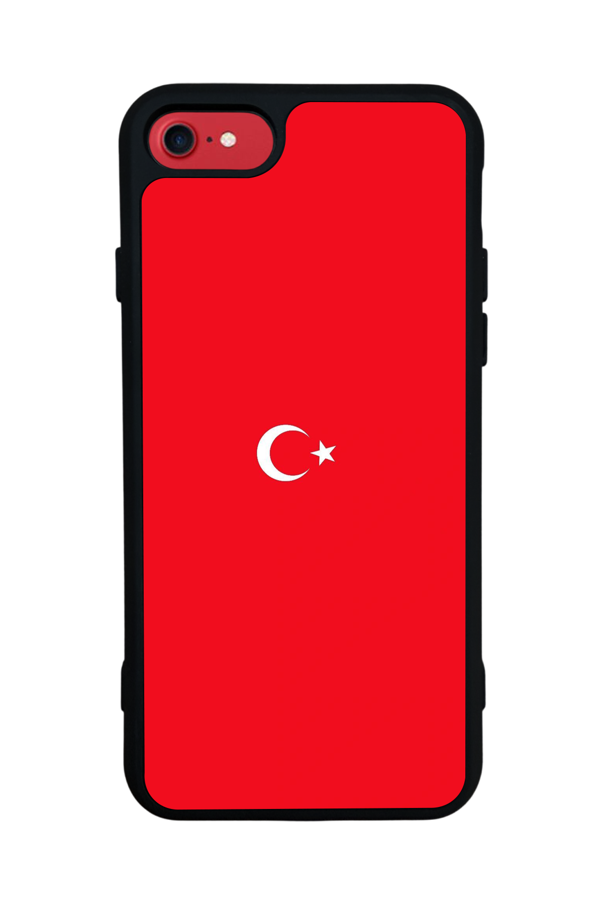 iPhone 8 Uyumlu Türk Bayragi Tasarımlı Glossy Premium Kılıf